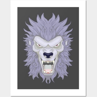 Blue Werewolf Posters and Art